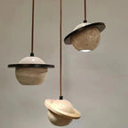 Travertine Planet Pendant Light