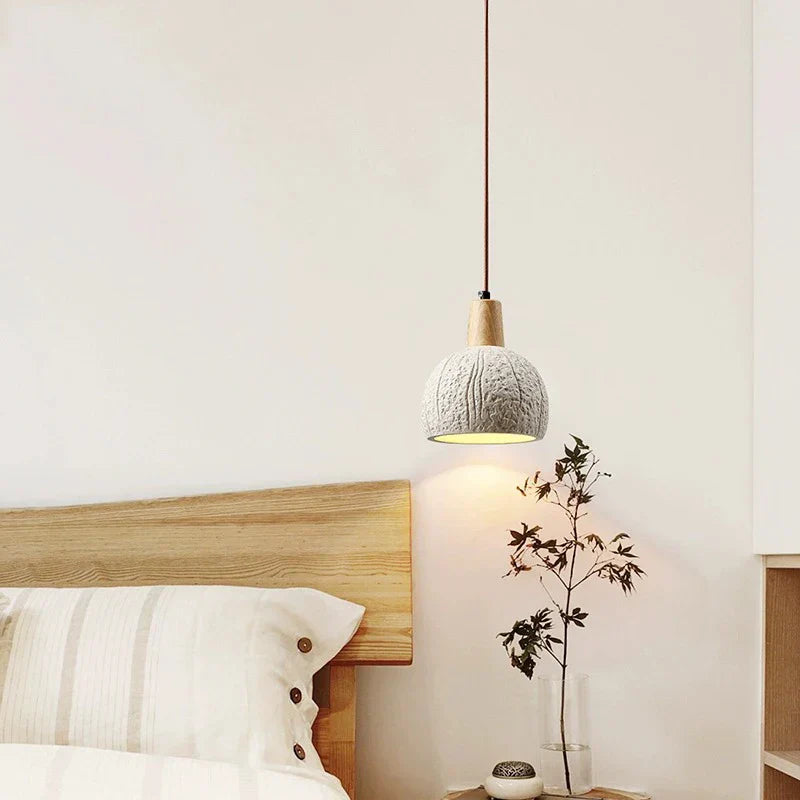Round Cement Pendant Light