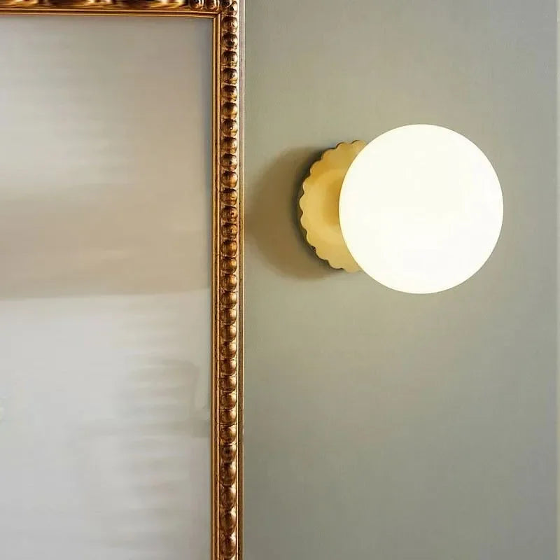 Nordic Pink Pearl Ball Wall Light