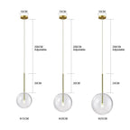Scandinavian Glass Ball Pendant Light