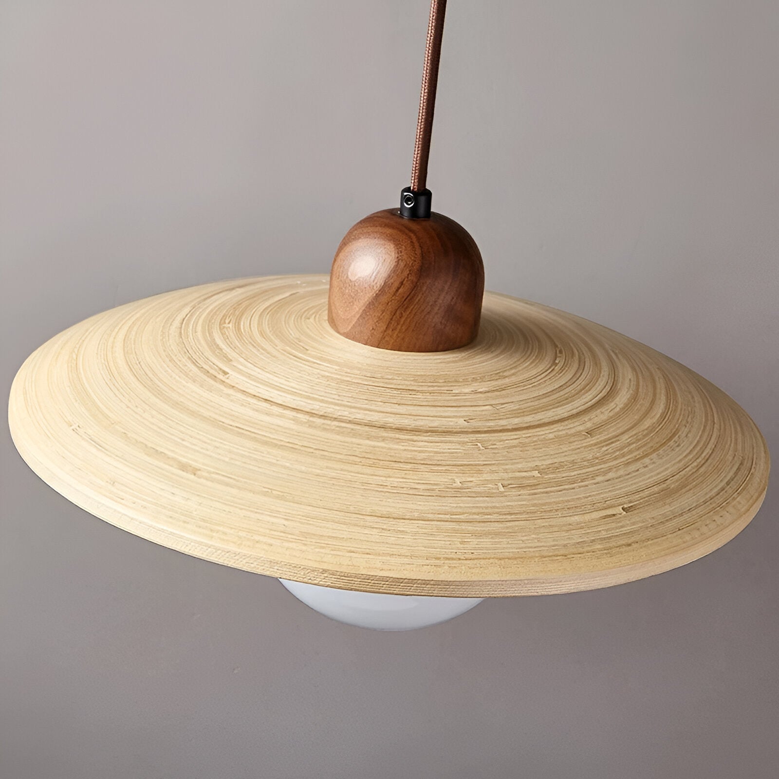 Elara Japandi Wood Elegance Pendant Light