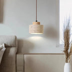 Nordic Travertine Clear Minimalist Pendant Light