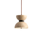 Elegant Travertine Stone Duo Light