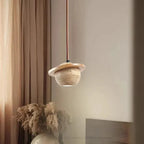 Travertine Planet Pendant Light