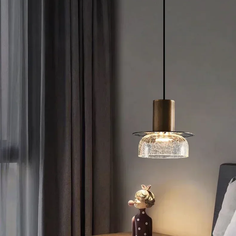 Retro Cracked Glass Pendant Light