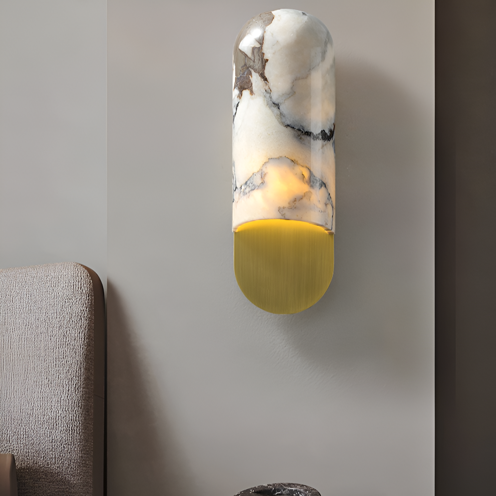 Morwenna Nordic Marble Cave LED Wall Light