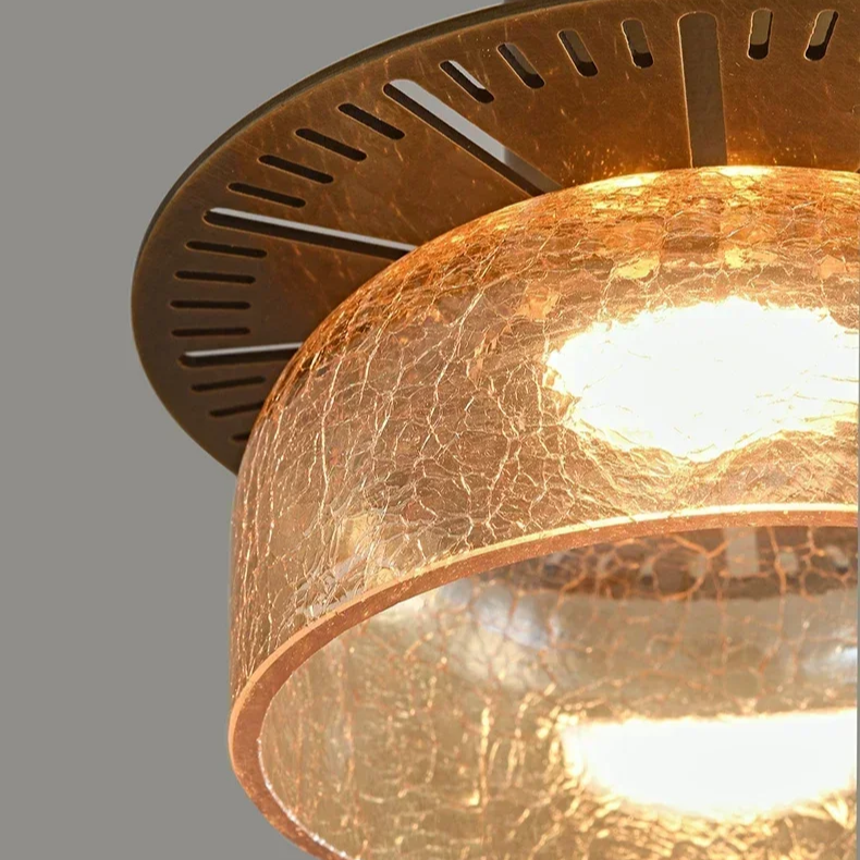 Retro Cracked Glass Pendant Light