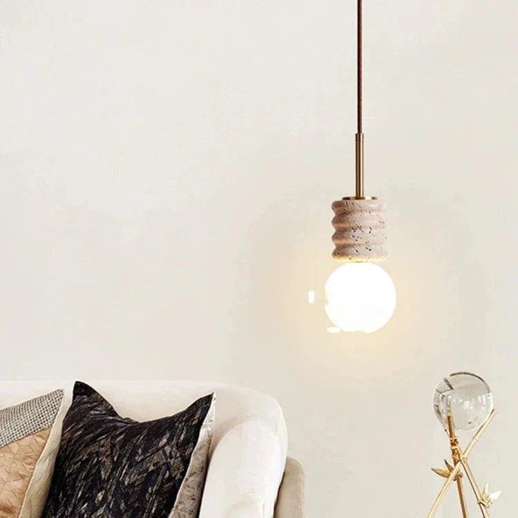 LED Chandelier Modern Stone Bedside Pendant Light