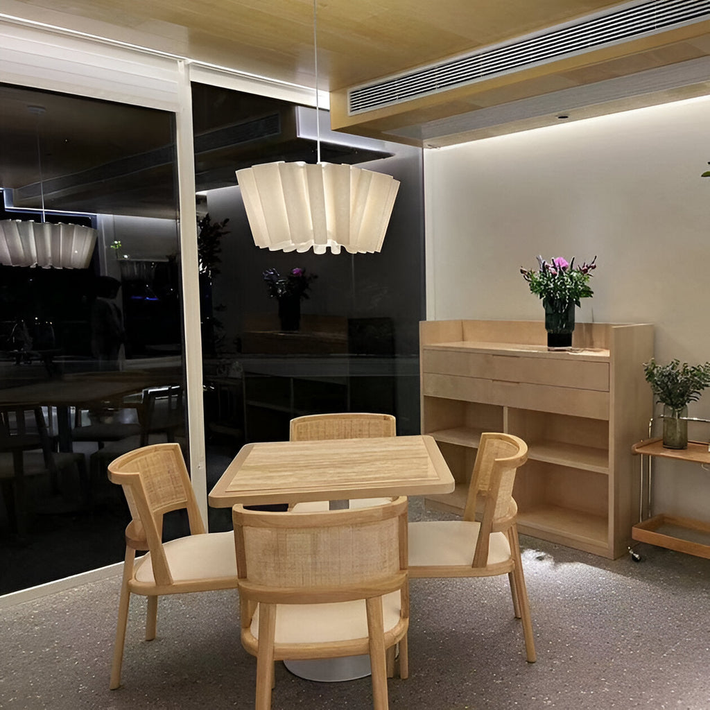 Nordic Creamy Fabric Shade Ainara Pendant Light