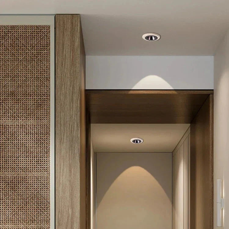 Tranquil Core Travertine Minimalist LED Spotlight