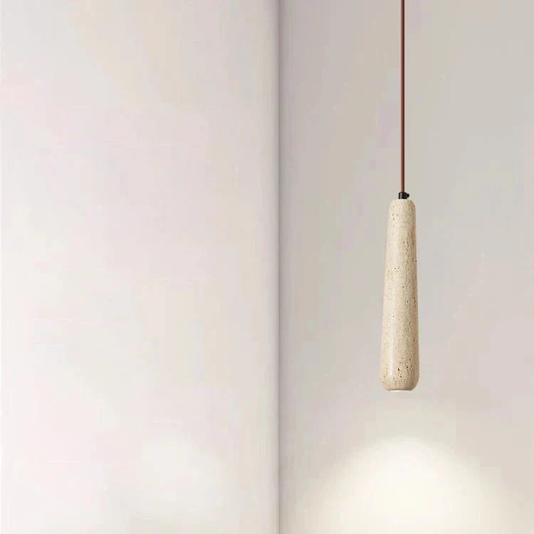 Travertine Tube Pendant Light