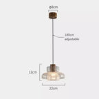 Retro Cracked Glass Pendant Light