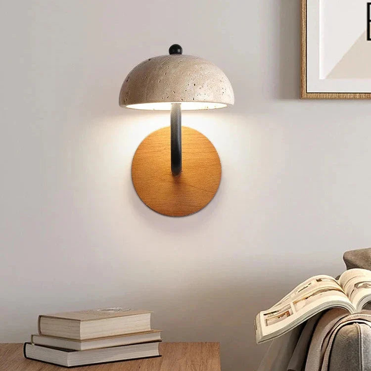 Nordic Bedside Travertine Wall Light