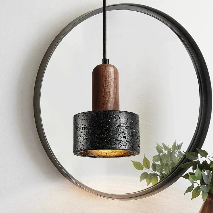 Black Stone LED Pendant Light