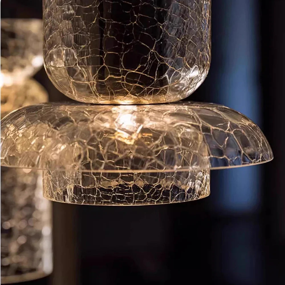 Retro Cracked Glass Pendant Light
