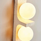 Long Strip Stone Travertine Wall Light