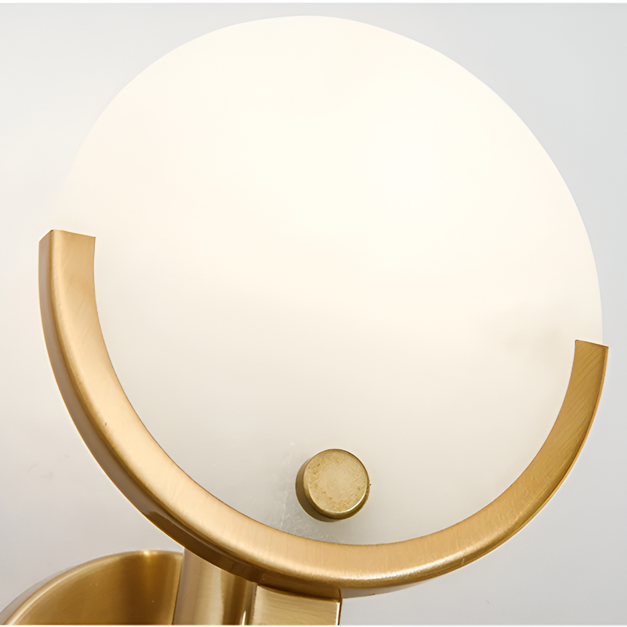 The Shine of Gold and Marble Wall Light