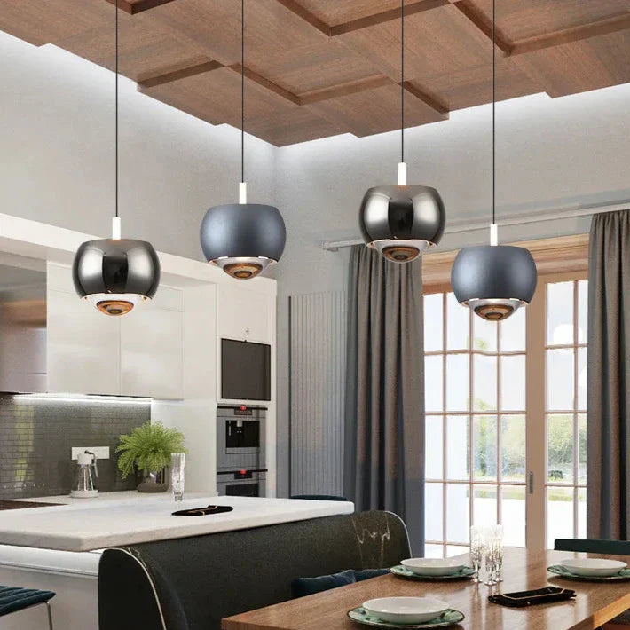 Modern Aluminum Light Ball LED Pendant Light