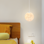 Lunar Glow Modern Glass Pendant Light