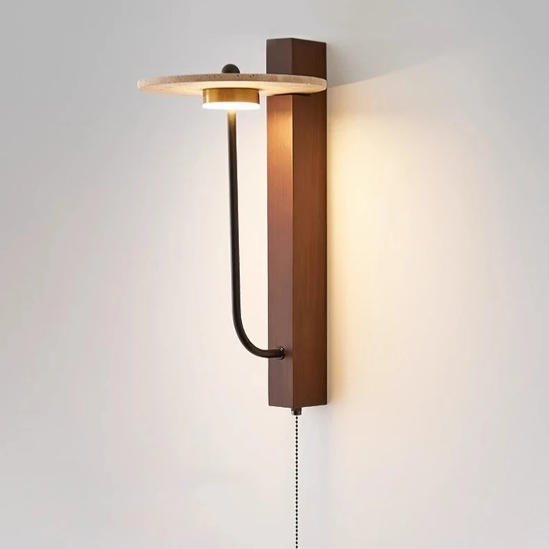 Travertine Oriental Style Wall Light