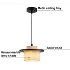 Nordic Modern Alabaster Marble Pendant Light