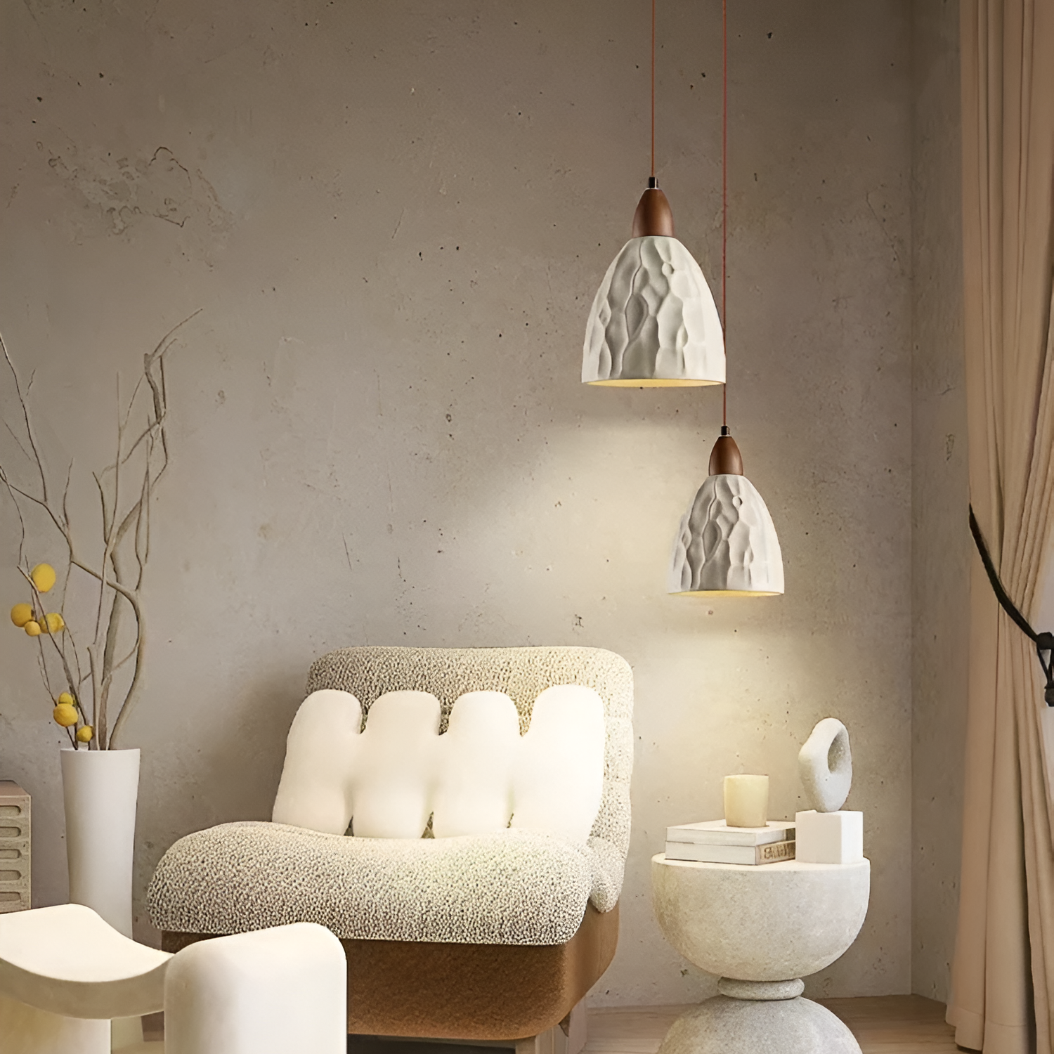Retro Cement LED Pendant Light