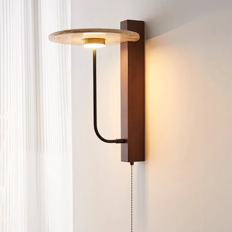 Travertine Oriental Style Wall Light