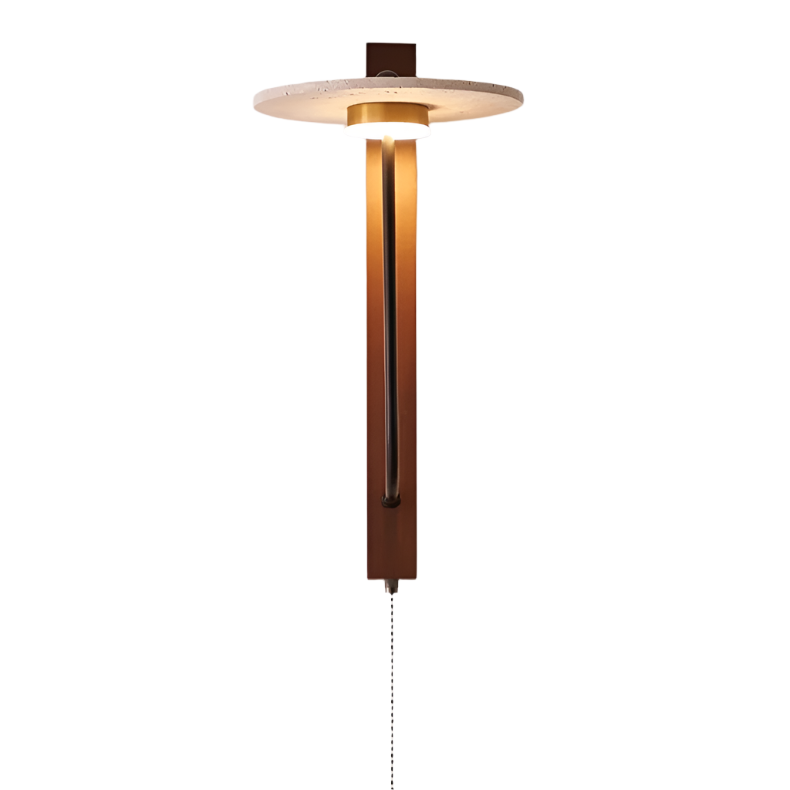 Travertine Oriental Style Wall Light