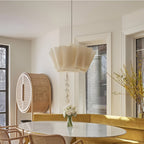 Nordic Creamy Fabric Shade Ainara Pendant Light