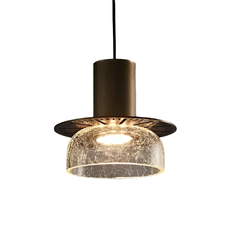 Retro Cracked Glass Pendant Light