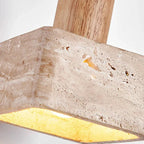 Travertine Square Pendant Light