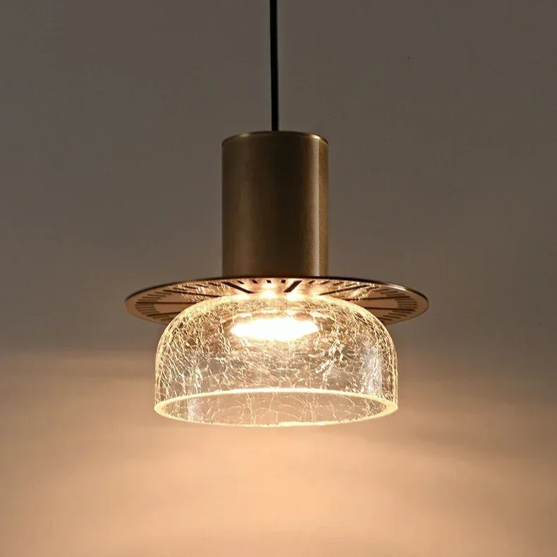 Retro Cracked Glass Pendant Light