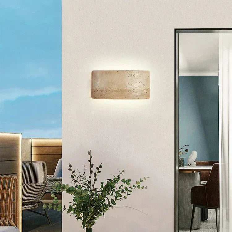 Modern Travertine IP65 Waterproof Outdoor Wall Light