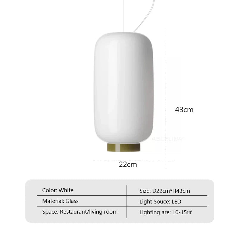 Chouchin Suspension Modern LED Glass Pendant Lamp