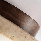 Natural Nordic Minimalist Travertine Ceiling Light