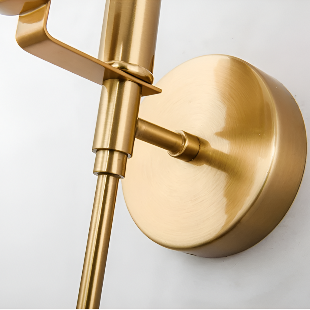 The Shine of Gold and Marble Wall Light