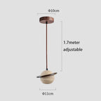 Travertine Planet Pendant Light
