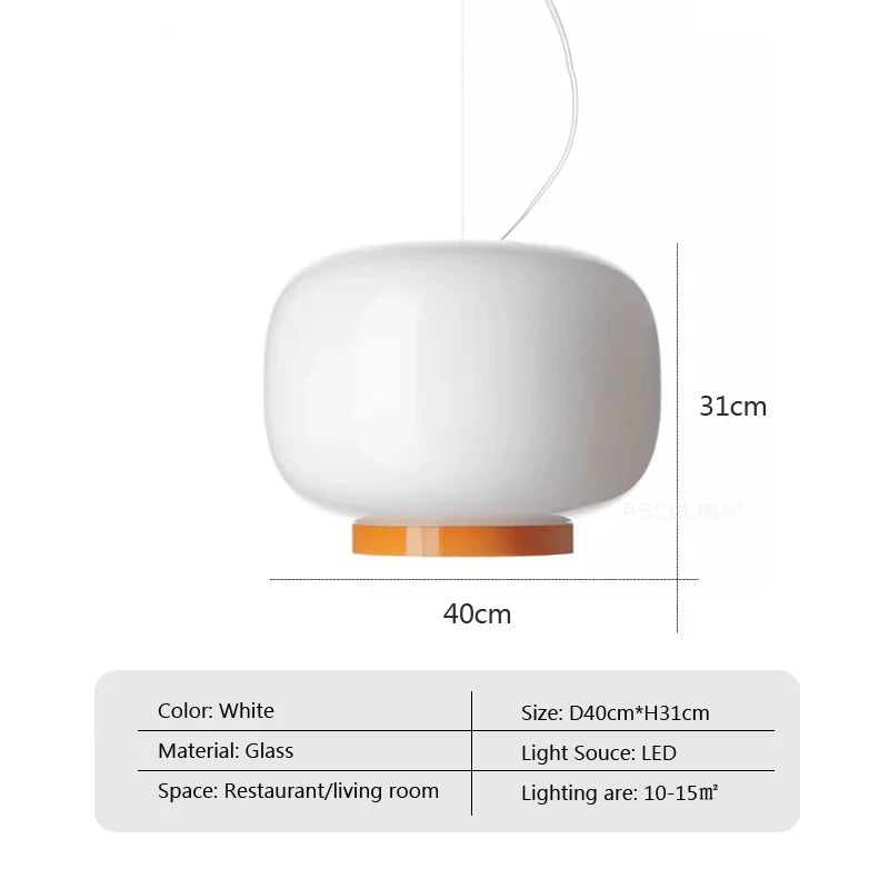 Chouchin Suspension Modern LED Glass Pendant Lamp