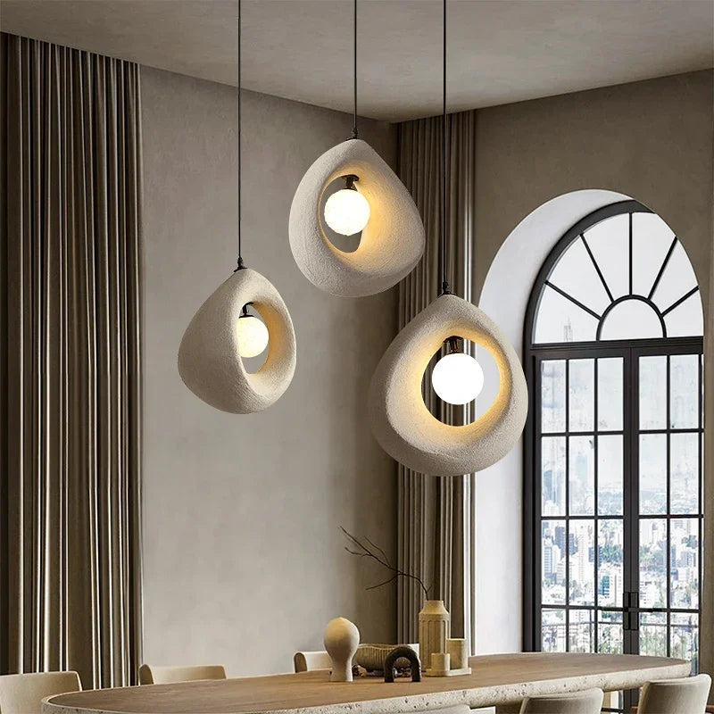Hayami Wabi Sabi Resin Pendant Light