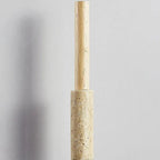 Cream Travertine Long Tube Pendant Light