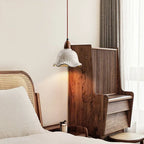 Cream Retro Cement Flower Pendant Light