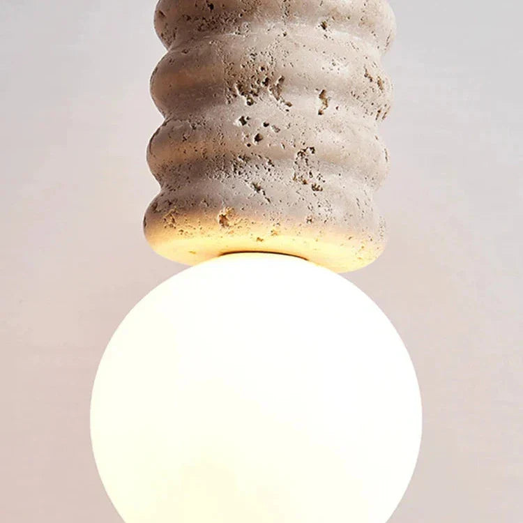 LED Chandelier Modern Stone Bedside Pendant Light