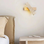Travertine Wood Rotatable LED Wall Light