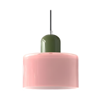 Nordic Iron Body Two-Tone Glass Pendant Light