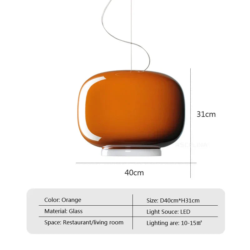Chouchin Suspension Modern LED Glass Pendant Lamp
