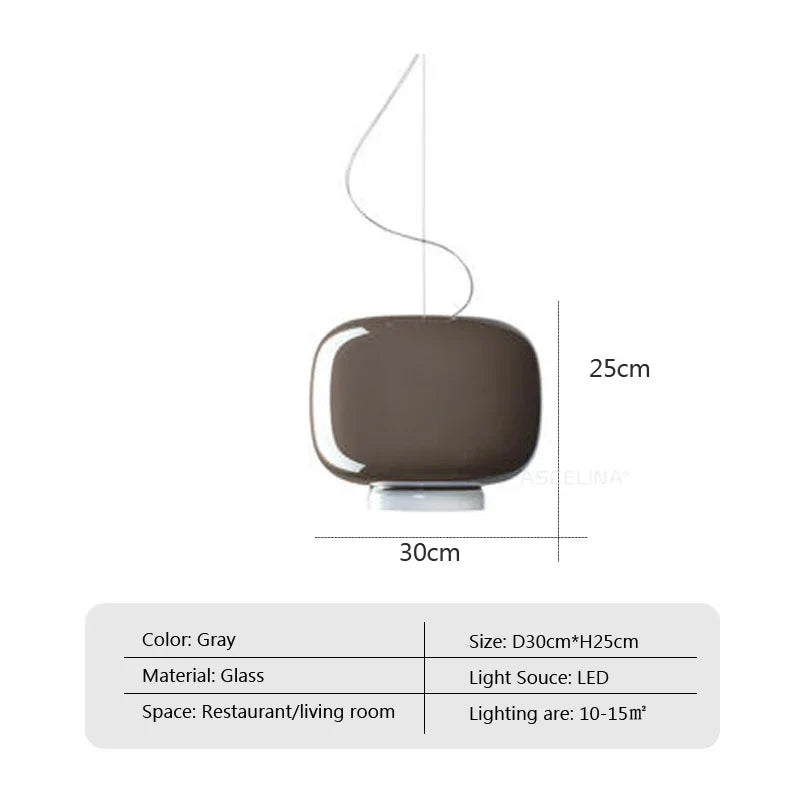 Chouchin Suspension Modern LED Glass Pendant Lamp