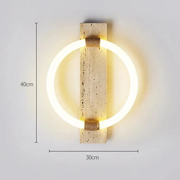 Travertine Medieval Retro LED Wall Light