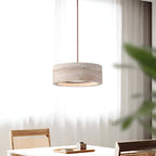 Wabi Sabi Style Travertine Stone Pendant Light