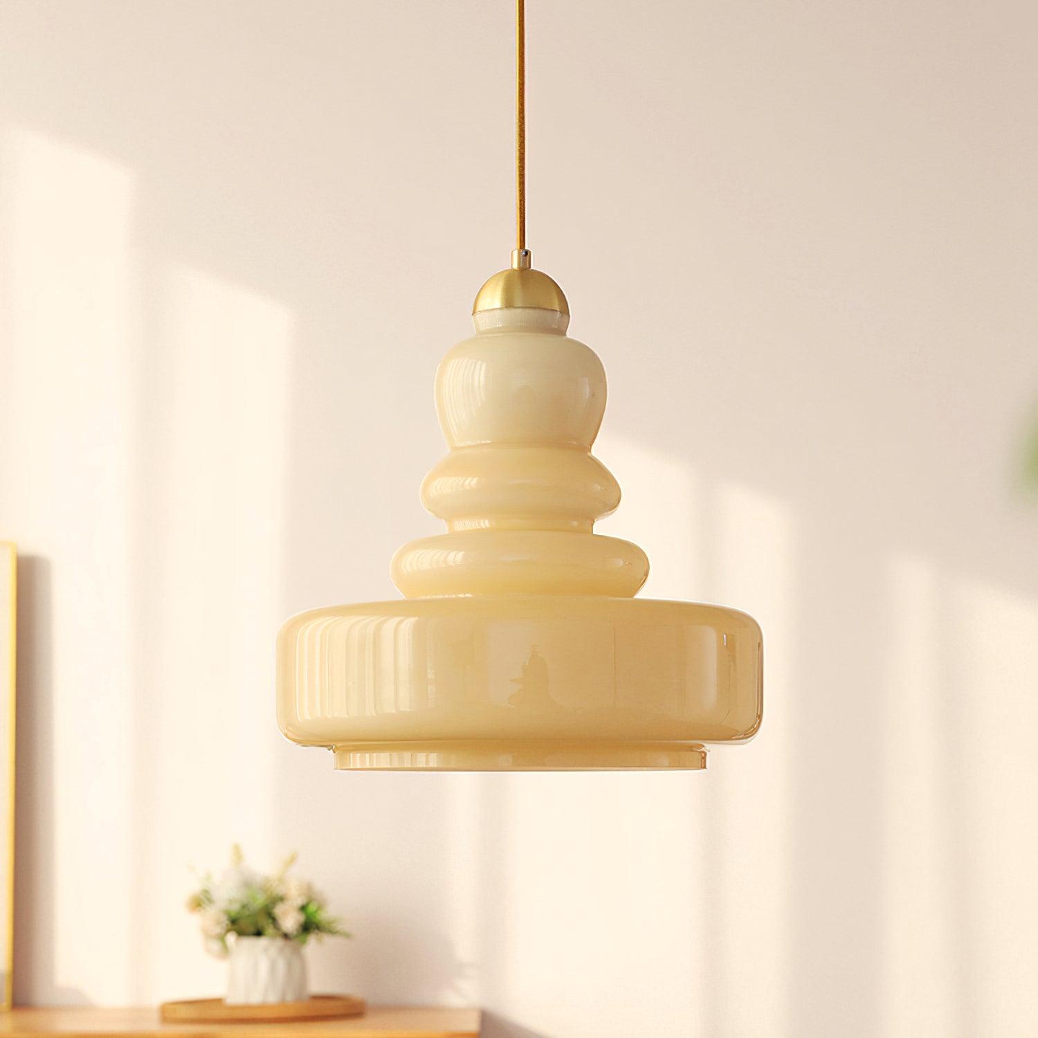 Ellery Vintage Schoolhouse Glass Pendant Light