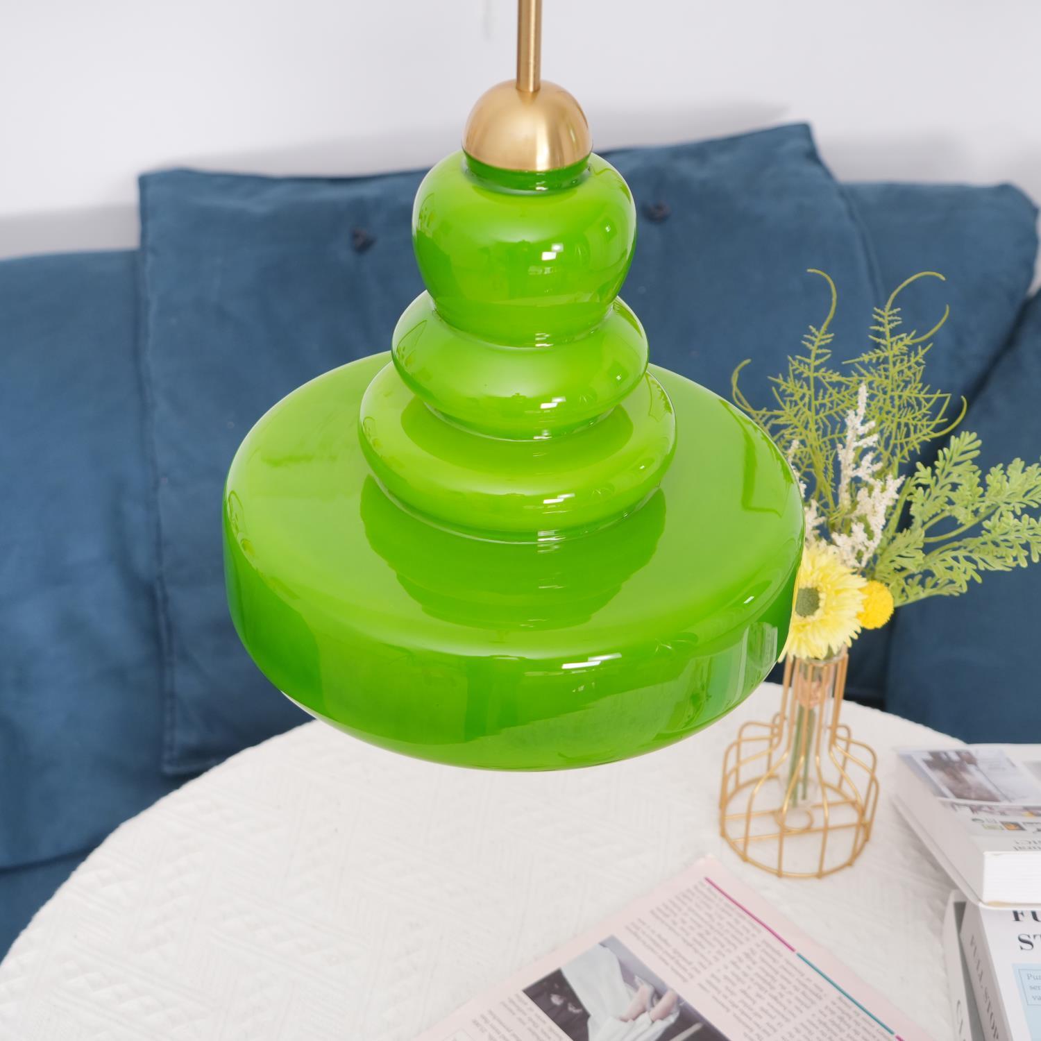 Ellery Vintage Schoolhouse Glass Pendant Light